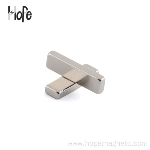 Sintered Neodymium Rare Earth Magnet With Bright Nickle